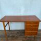 Scandinavian teak desk design 1960 feet spindles