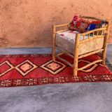 Red Boujad Moroccan rug - 224 x 113 cm