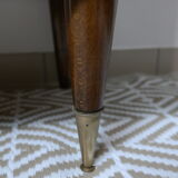 Walnut lace-up vintage chest of drawers