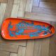 Orange ceramic fish platter