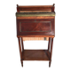 Very small 19th century sloping desk in mahogany and mahogany veneer