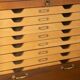 Classic tambour door cabinet from the 1960s