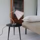 Swedish sculptural table lamp in Art Deco style from the 1970s.