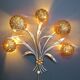 Vintage floral  wall lamp by Hans Kögl , 1970s