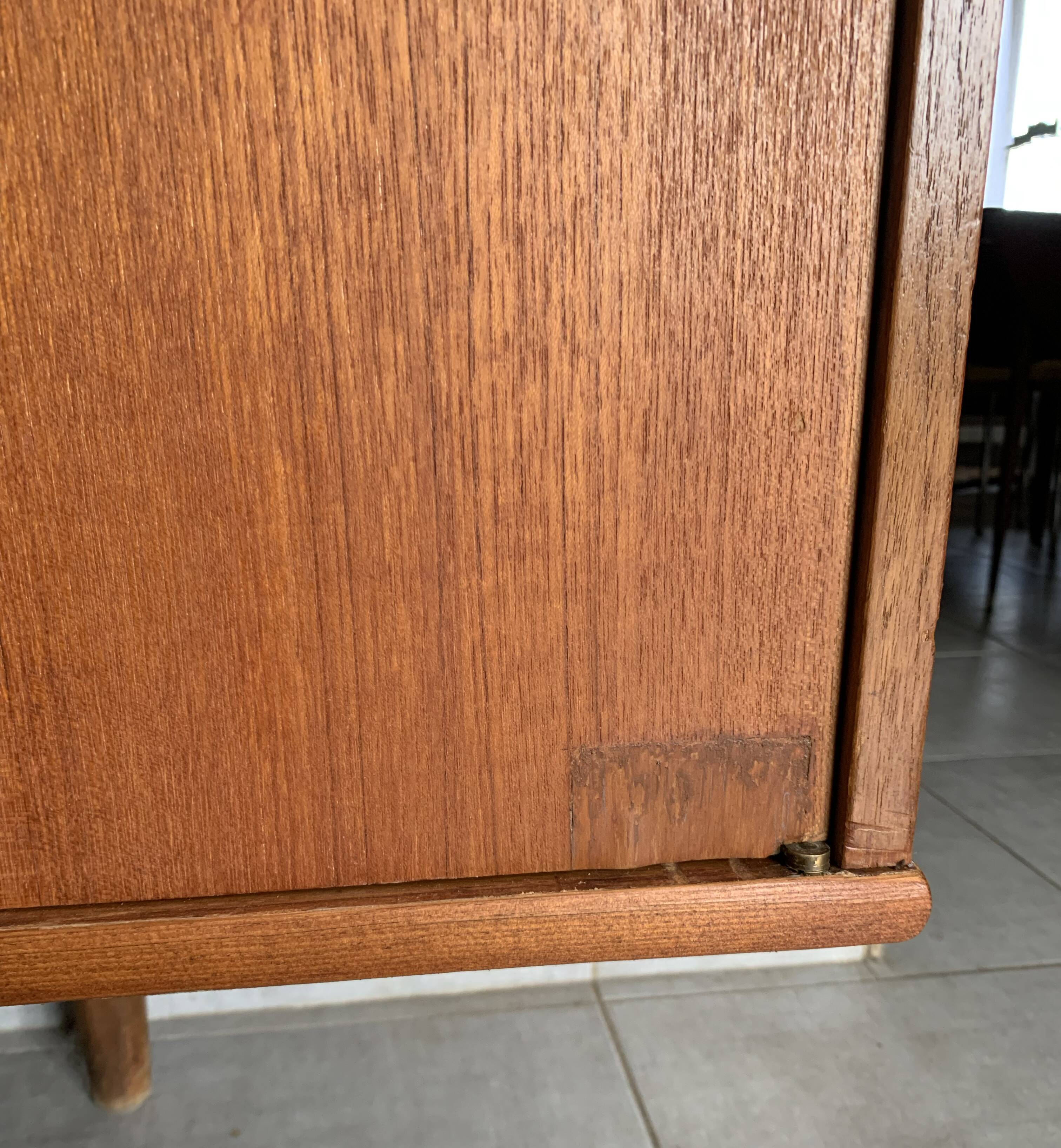 Vintage Scandinavian enfilade from the 60s in teak
