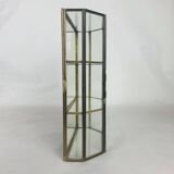 Vitrine miniature laiton verre, étagère