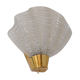 Swedish wall lamp 30's in glass and brass