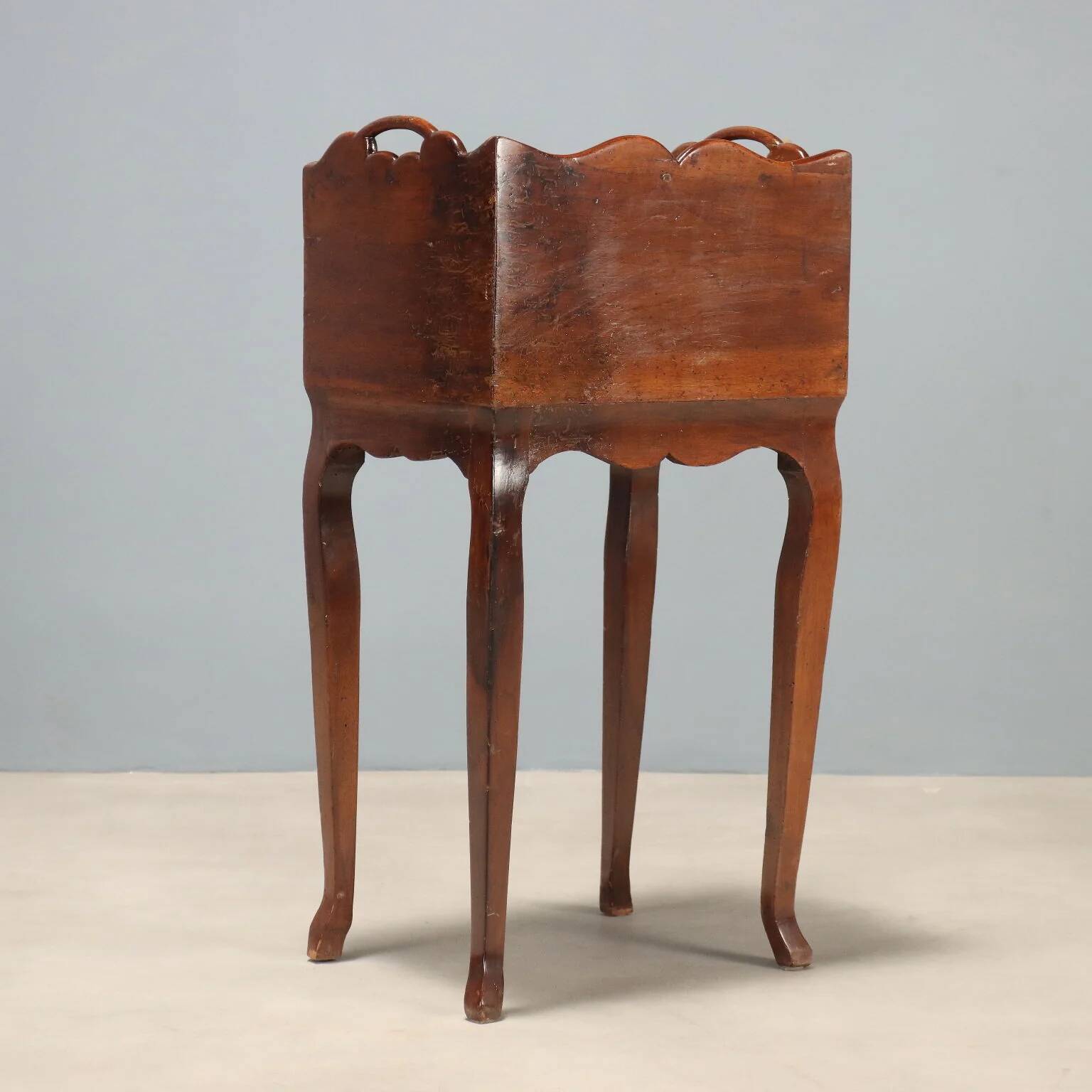 Nightstand in walnut, late 19th century.
