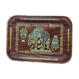 Plateau Met-al Advertising Sher - Pahelwan Bidi Vintage India