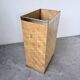 Woven wicker umbrella stand and brass Metal Linea Nova 1960