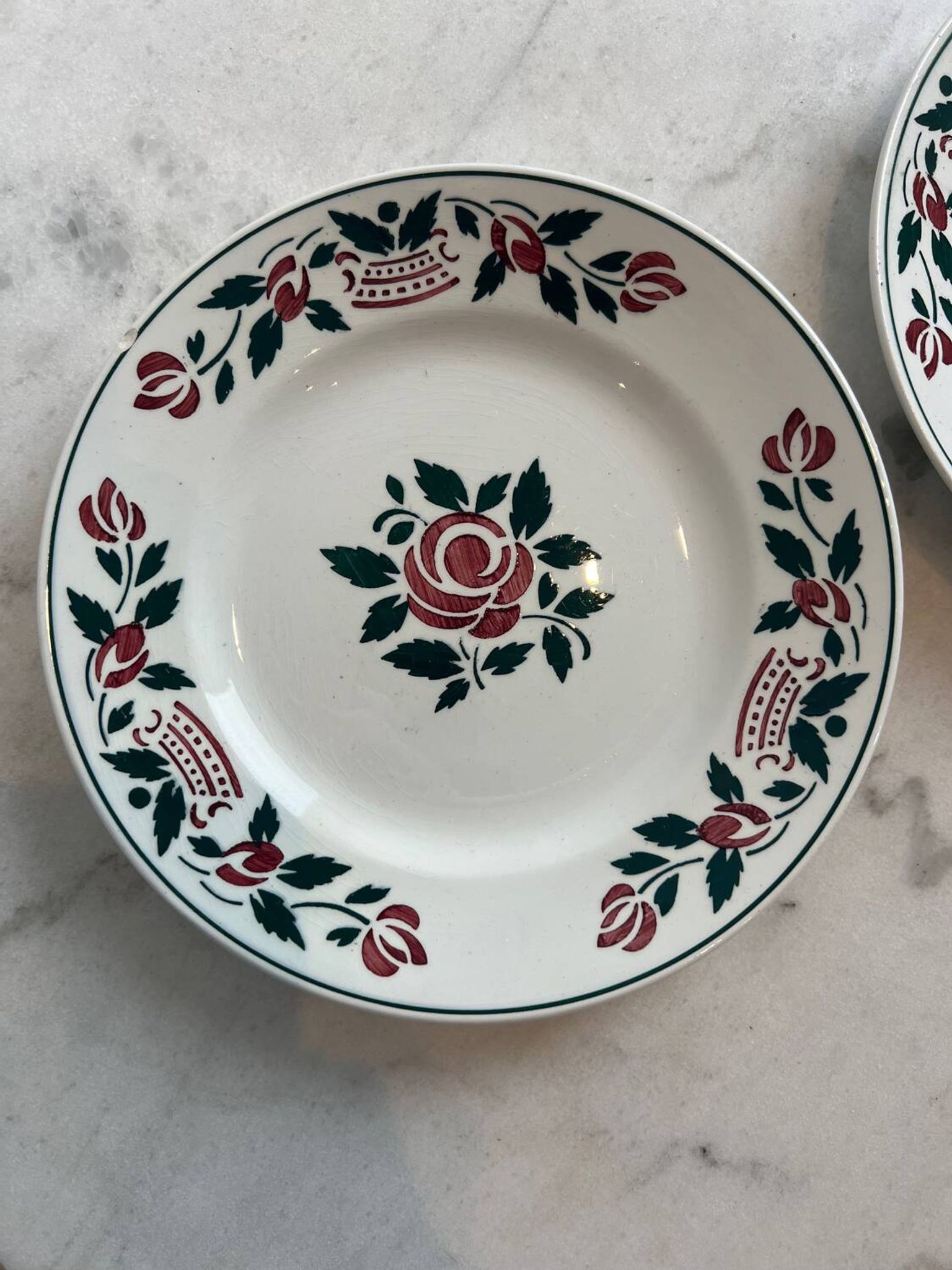 Deux assiettes plates Villeroy & Boch