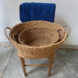 Set of 2 wicker baskets