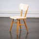 TON wooden and white chair