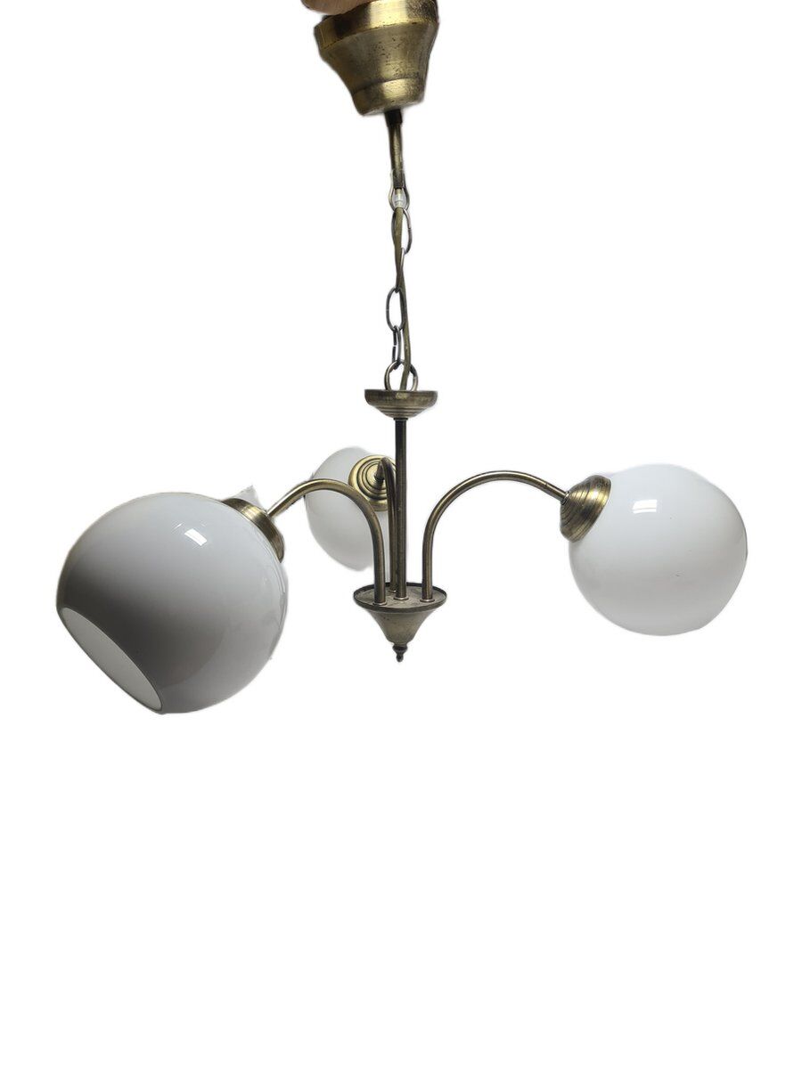 Art Deco glass chandelier, Poland, 1970s