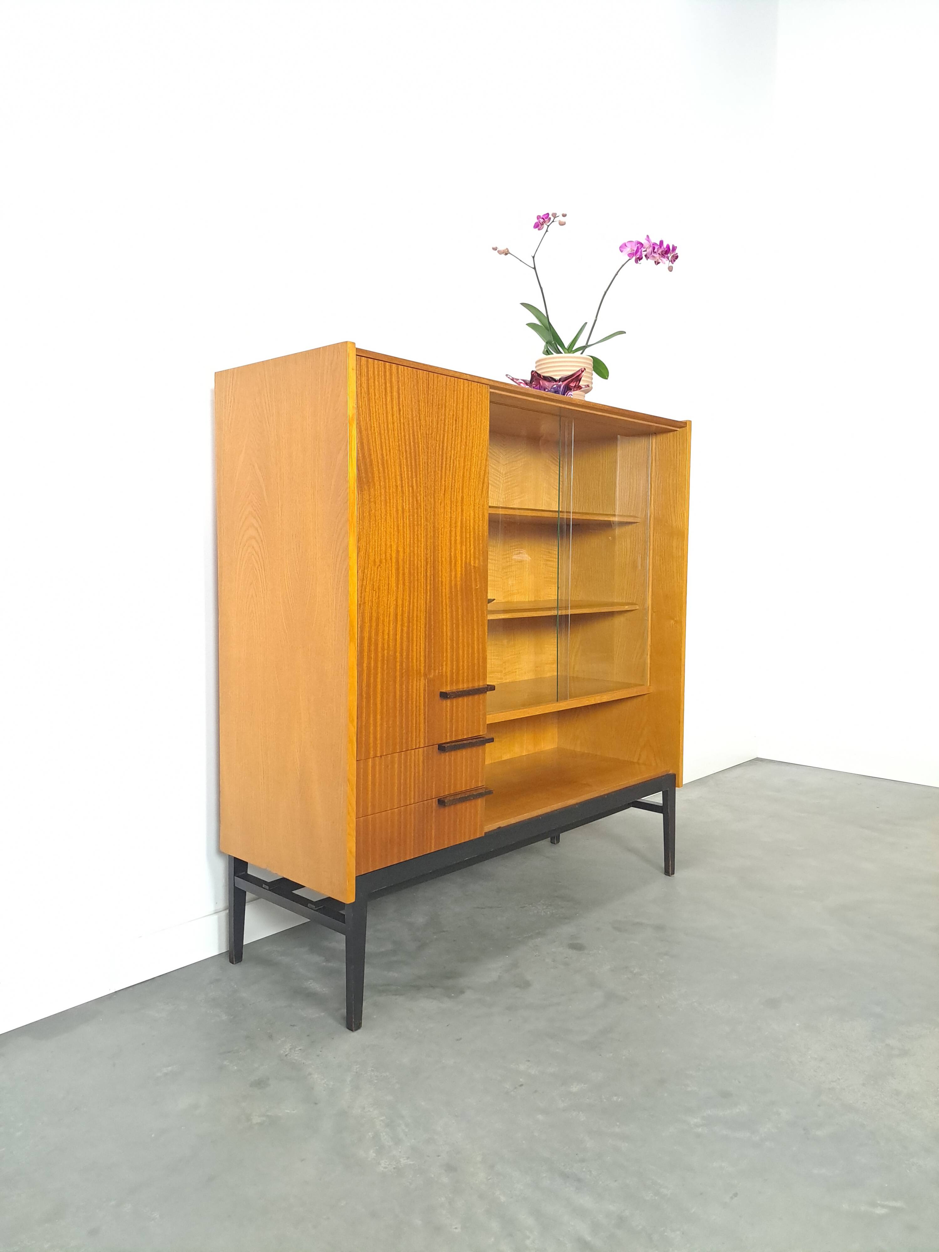 Design Mezulanik showcase with shelves