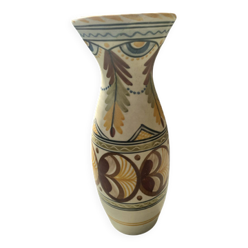 Vase en céramique de Talavera de la Reina (Espagne) – Signé S. Timoned