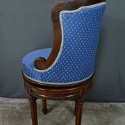 Louis XVI Style Beech Swivel Harpist Chair – Early 20th Century