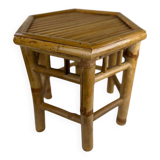 Vintage bamboo side table