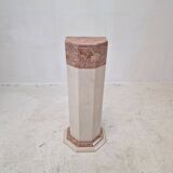 Italian marble pedestal, 1980s