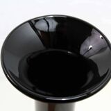 Theresienthal black and gold glass vase 1970