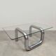 Vintage Italian design tube coffee table 1980
