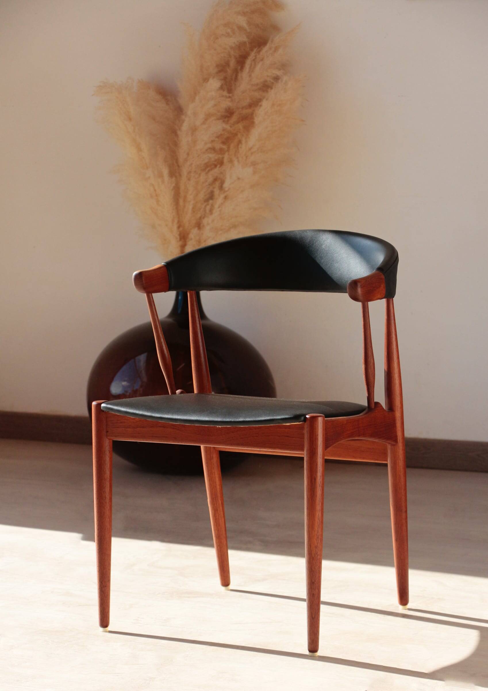 Set of 4 Johannes Andersen Scandinavian teak armchairs, 1960s