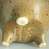 Tripod pitcher in glazed ceramic, signed Périgord pottery, 1950s/1960s