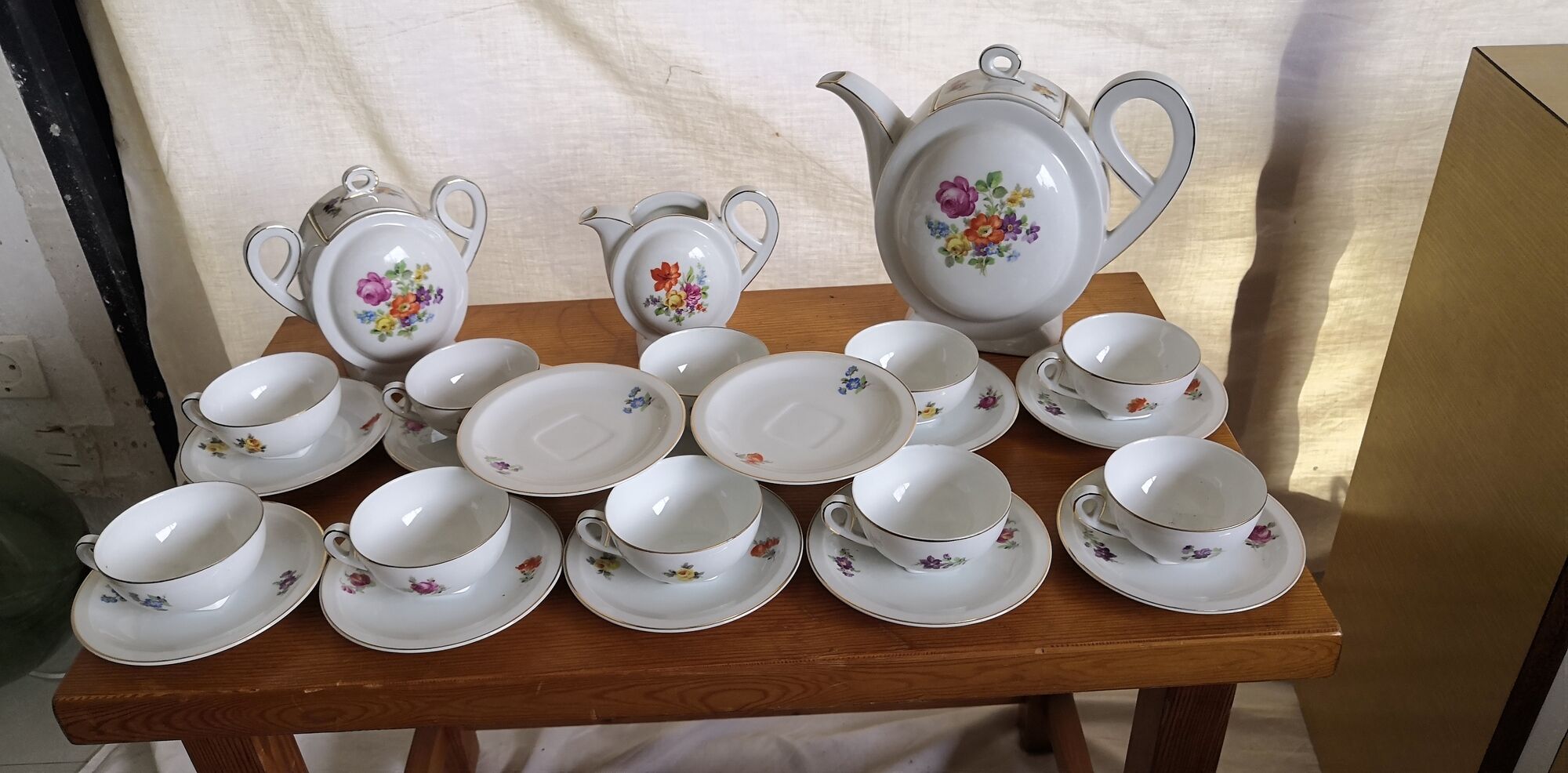 Epiag porcelain coffee service art deco czechoslovakia vintage 1920 1930