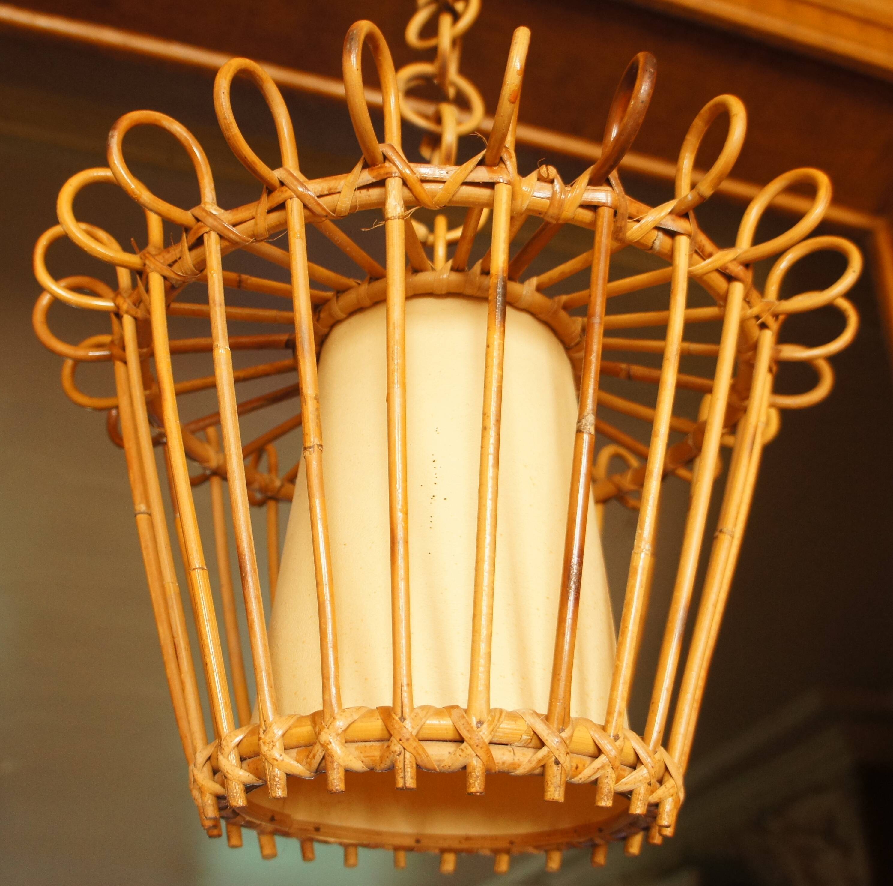 Rattan suspension 1950