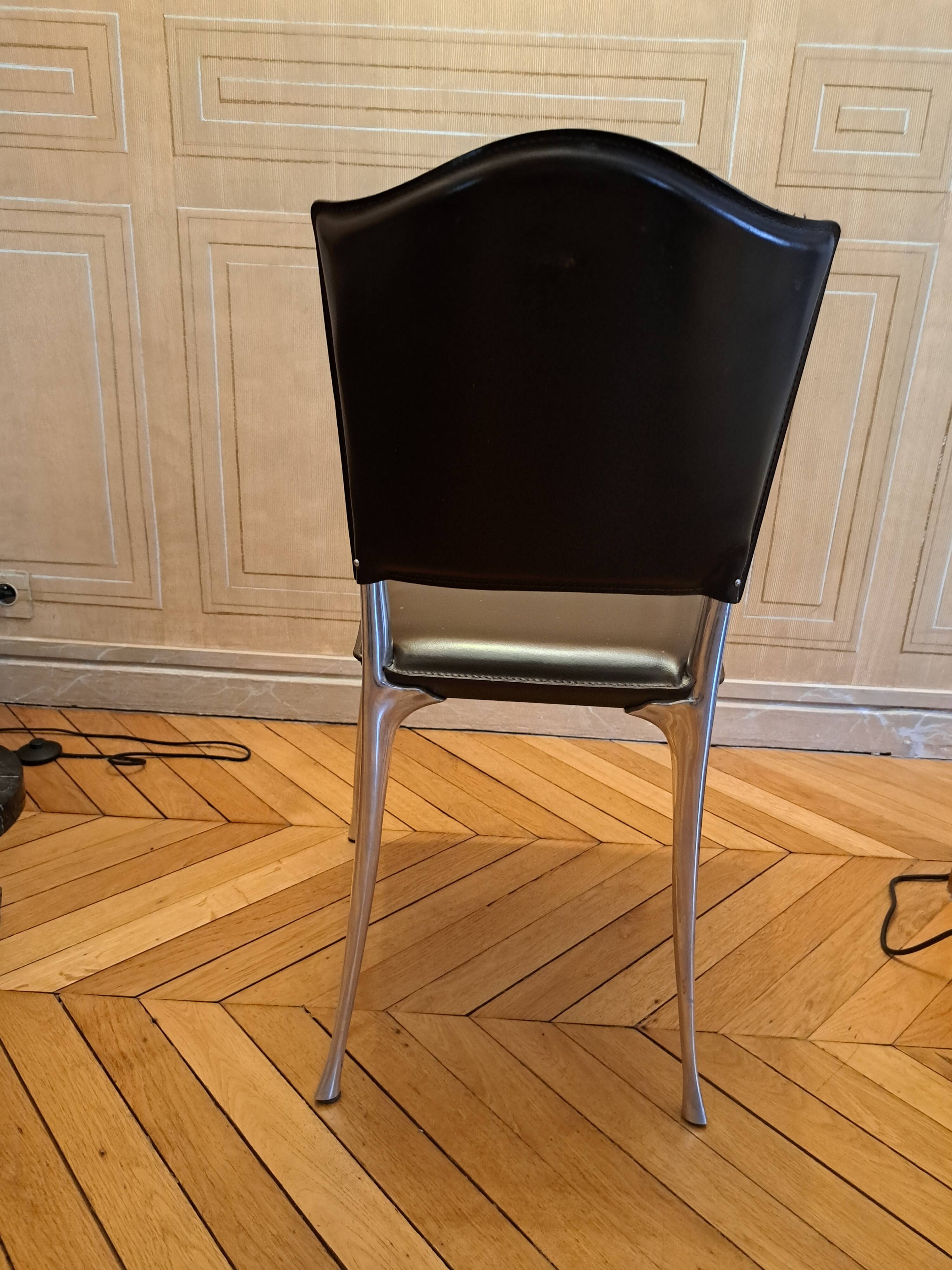 8 Bernard Dequet chairs by Protis