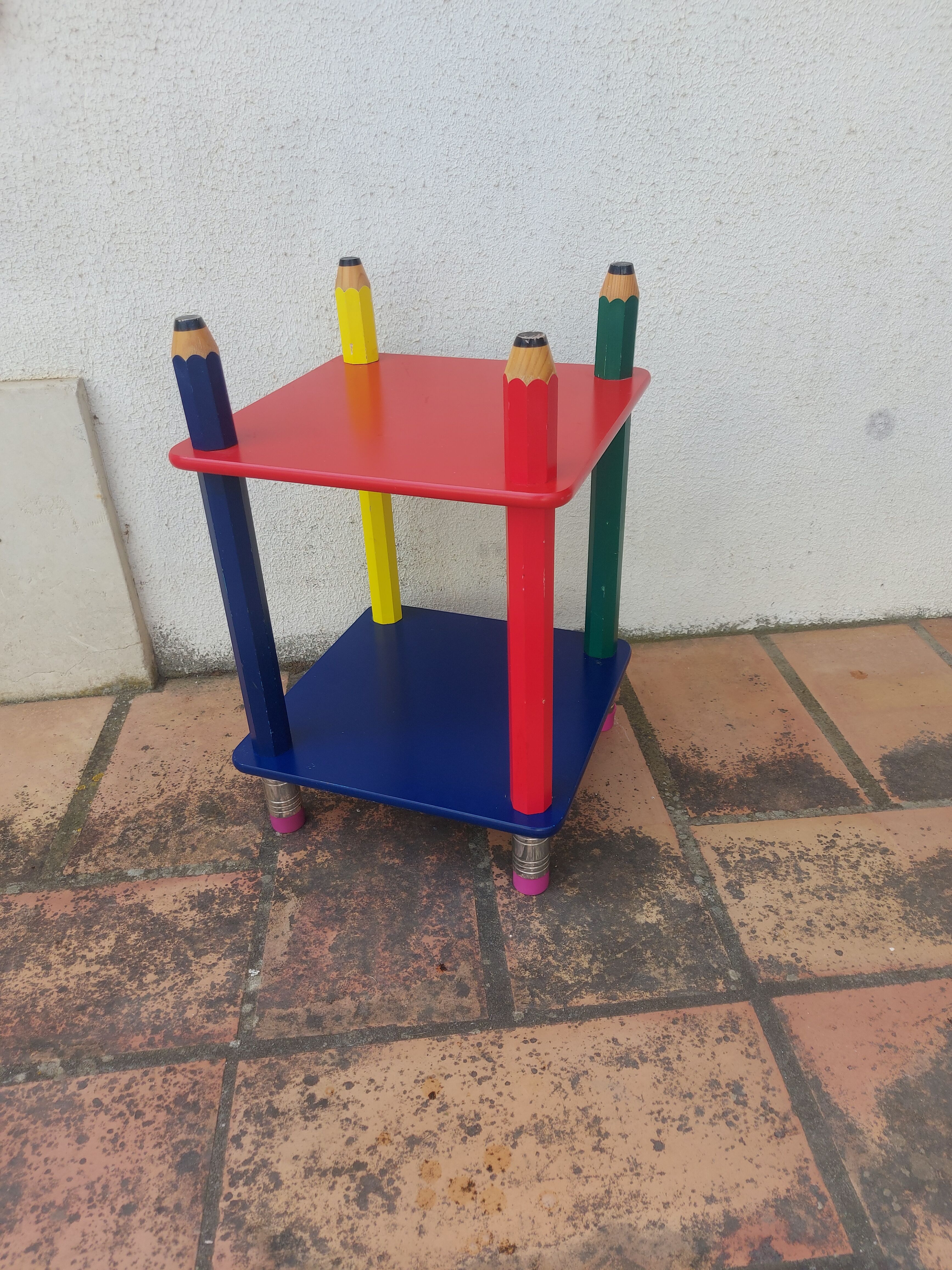 Pencil coffee table, design Pierre Sala