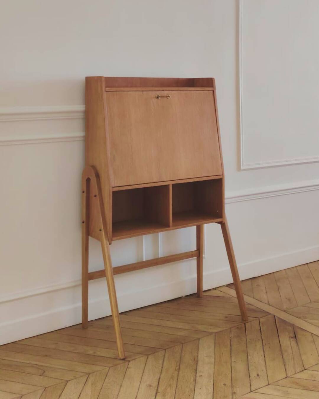 Renovated vintage Scandinavian secretary, 1950s-60s.