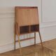 Renovated vintage Scandinavian secretary, 1950s-60s.