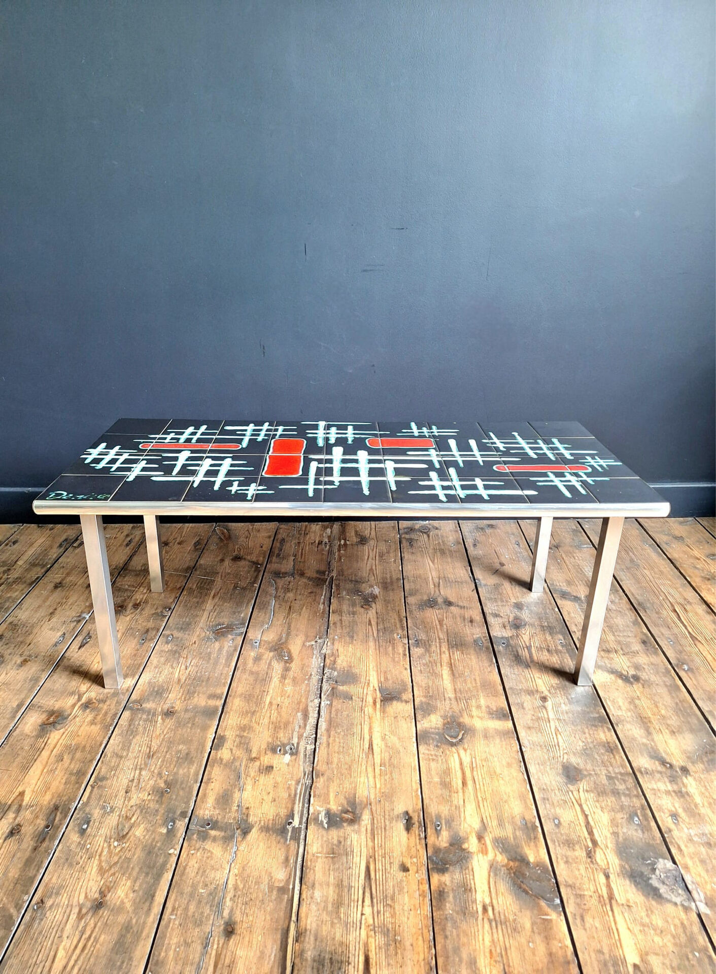 Antonio Denisco vintage coffee table in ceramic