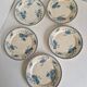 5 assiettes plates Sarreguemines modèle Royat