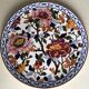 Large circular dish Gien model peonies