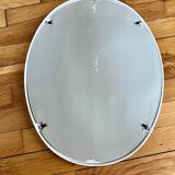 Vintage white ceramic mirror