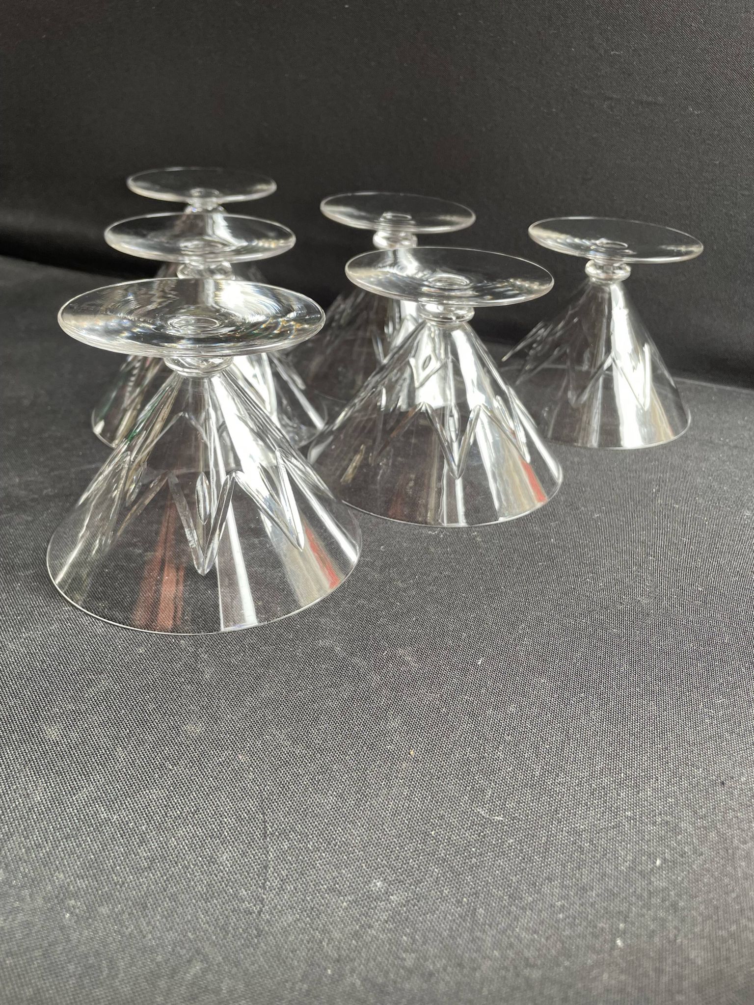 6 Champagne glasses – Saint Louis Bossuet service size 10406