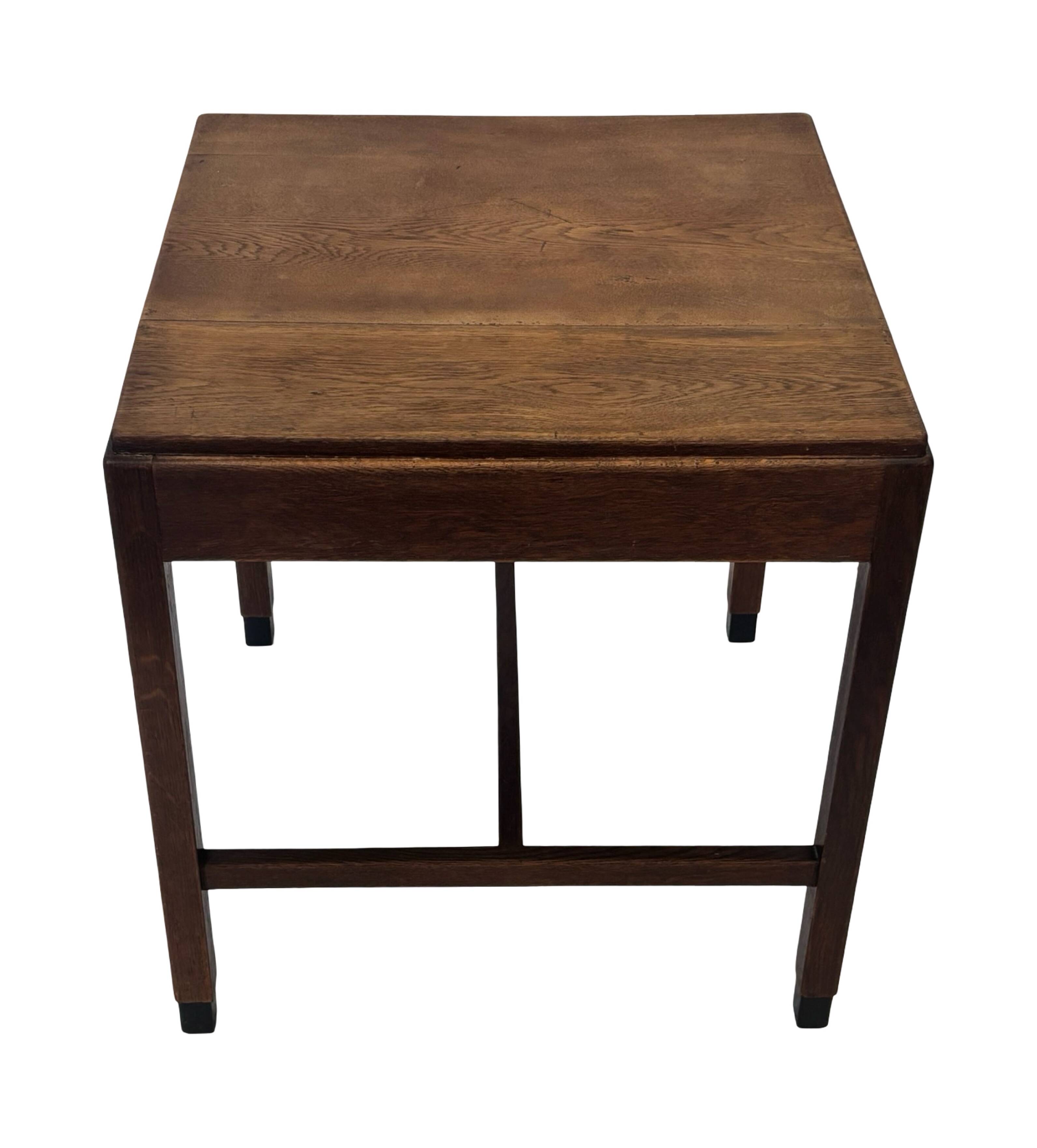 Art Deco Amsterdam School Side Table Minimalist Table Dutch Design