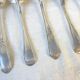 Set of 6 mismatched vintage soup spoons