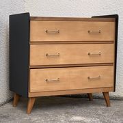 1960 compass foot chest of drawers