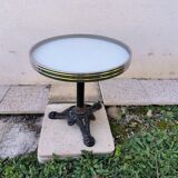 Vintage cast iron pedestal bistro table