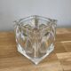 Cube pencil holder in crystal signed Baccarat — Eye Collection, France