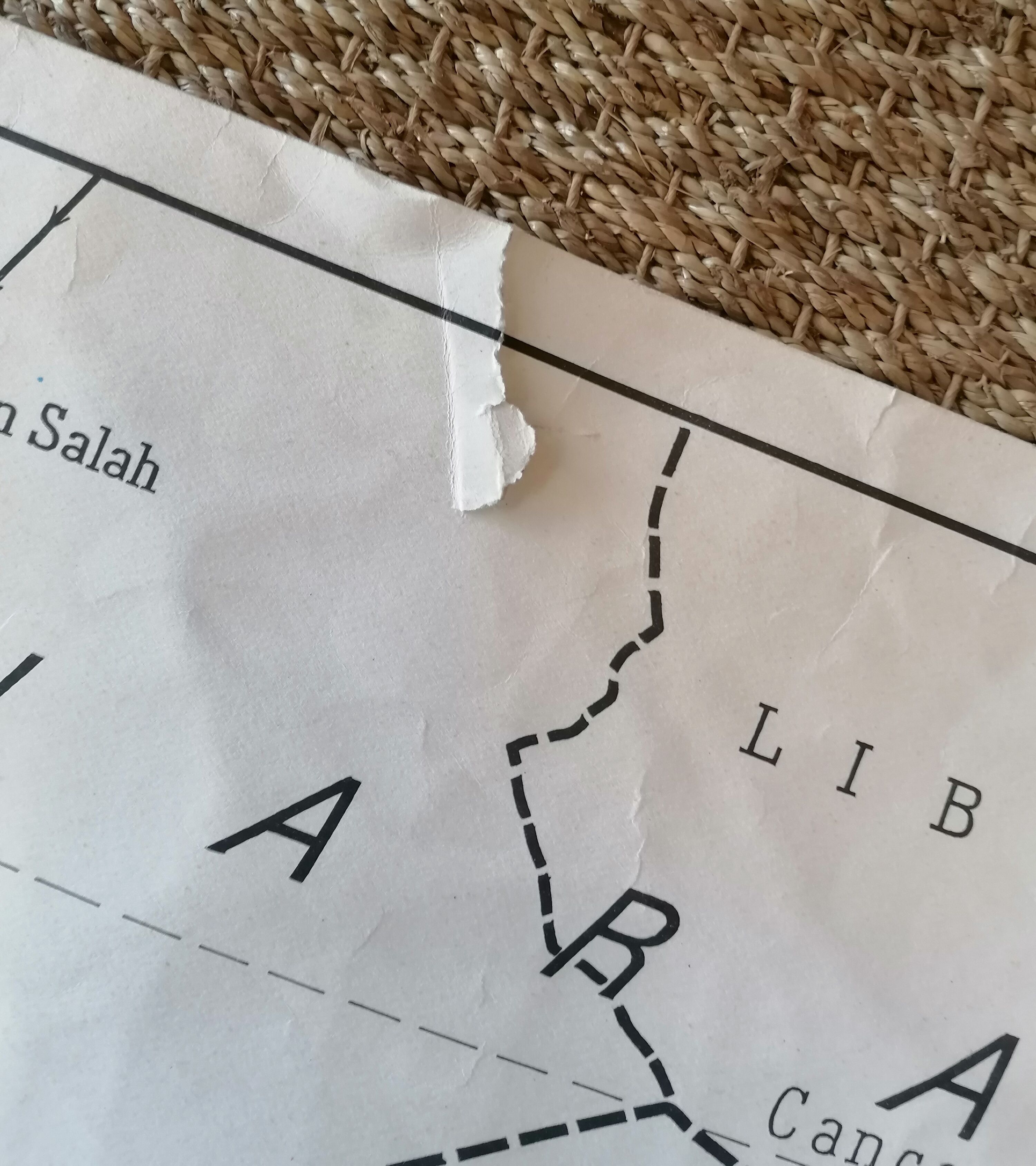Old map Rossignol scolaire Montmorillon : L'Afrique Noire .