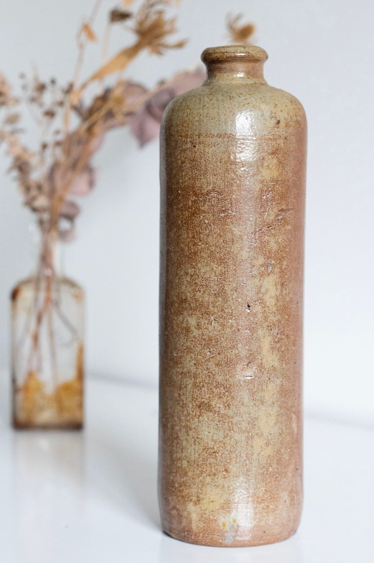 Old stoneware bottle