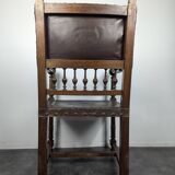 Renaissance style leather armchair
