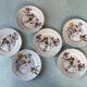 6 polychrome flat plates HB&Cie Choisy Le Roi