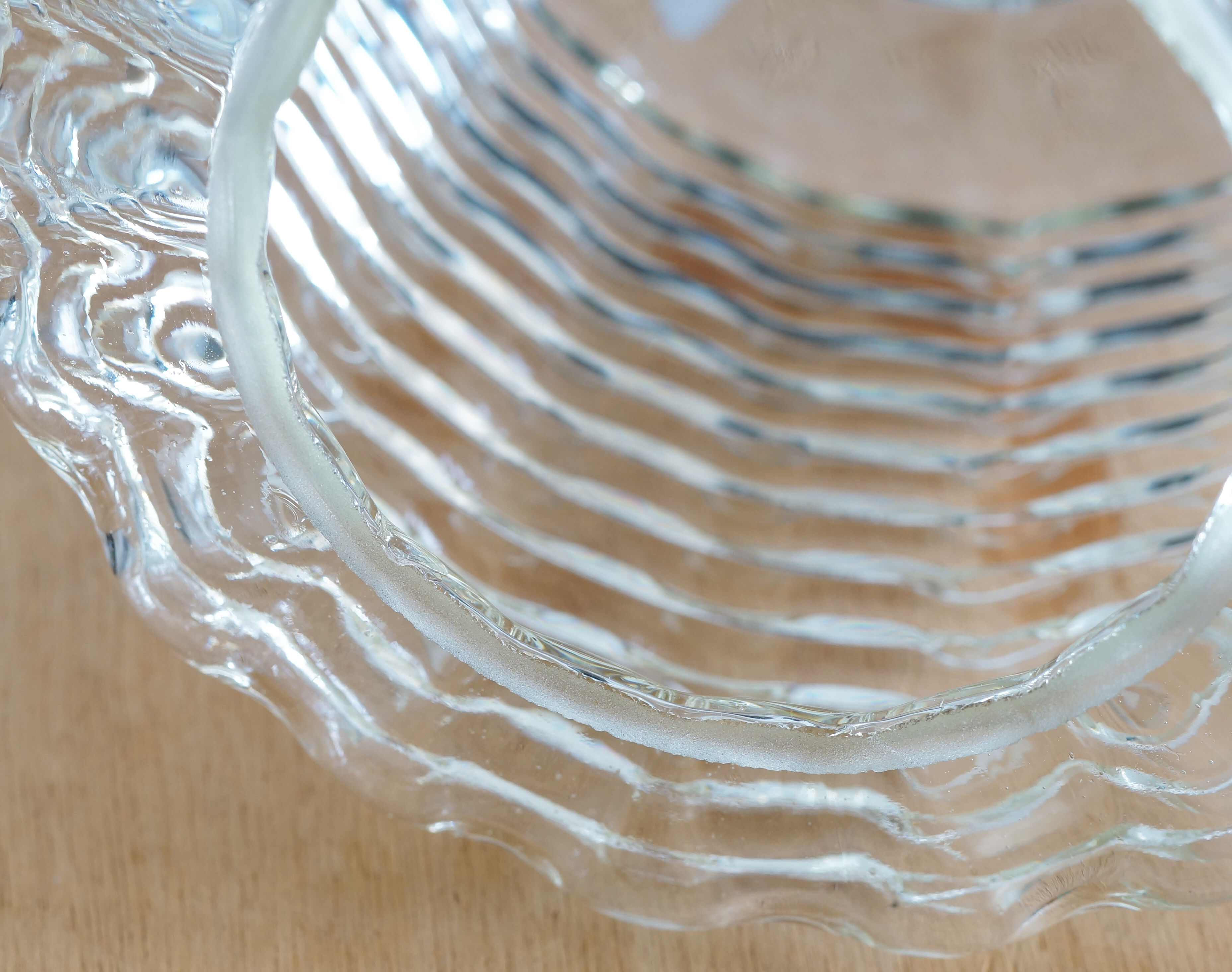 Cylindrical suspension in molded glass 1960