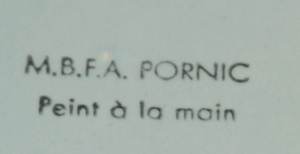 M.B.F.A Pornic - Large plate decorated with lobster