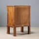 Antique bedside table in poplar with walnut veneer, 19th century.